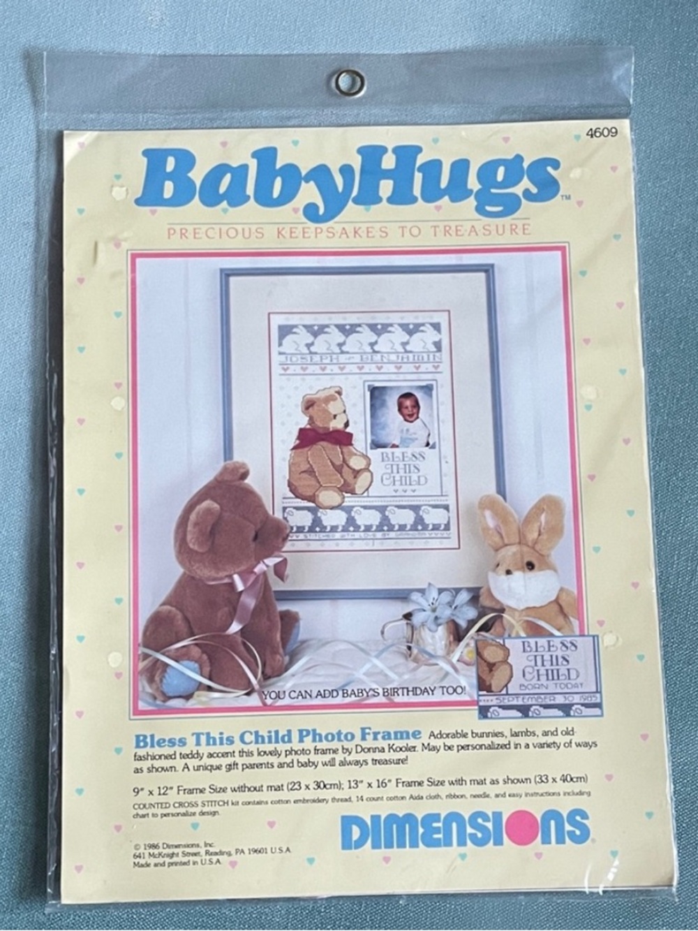 Dimensions BabyHugs Bless This Child Picture Frame Kit 9 x 12